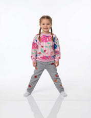 Bloom Boom Pink Pearl | Französischer Frottee | 170 cm breit