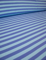 Blue Stripe | 100% Katoen Jersey | 170 cm breed