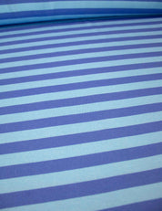 Blue Stripe | 100% Katoen Jersey | 170 cm breed