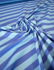 Blue Stripe | 100% Katoen Jersey | 170 cm breed