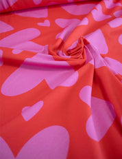 Bold Hearts - Red | Tricot | 170cm breed