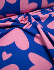 Bold Hearts Blue | French Terry | 170cm breed