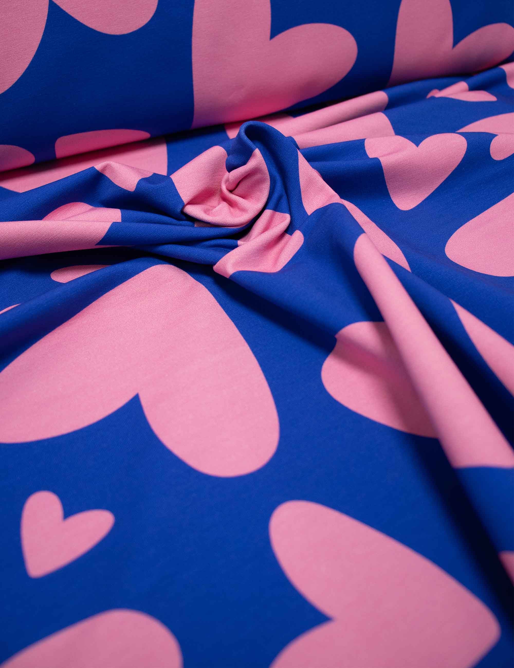 Bold Hearts Blue | French Terry | 170cm breed
