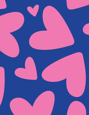 Bold Hearts Blue | French Terry | 170cm breed