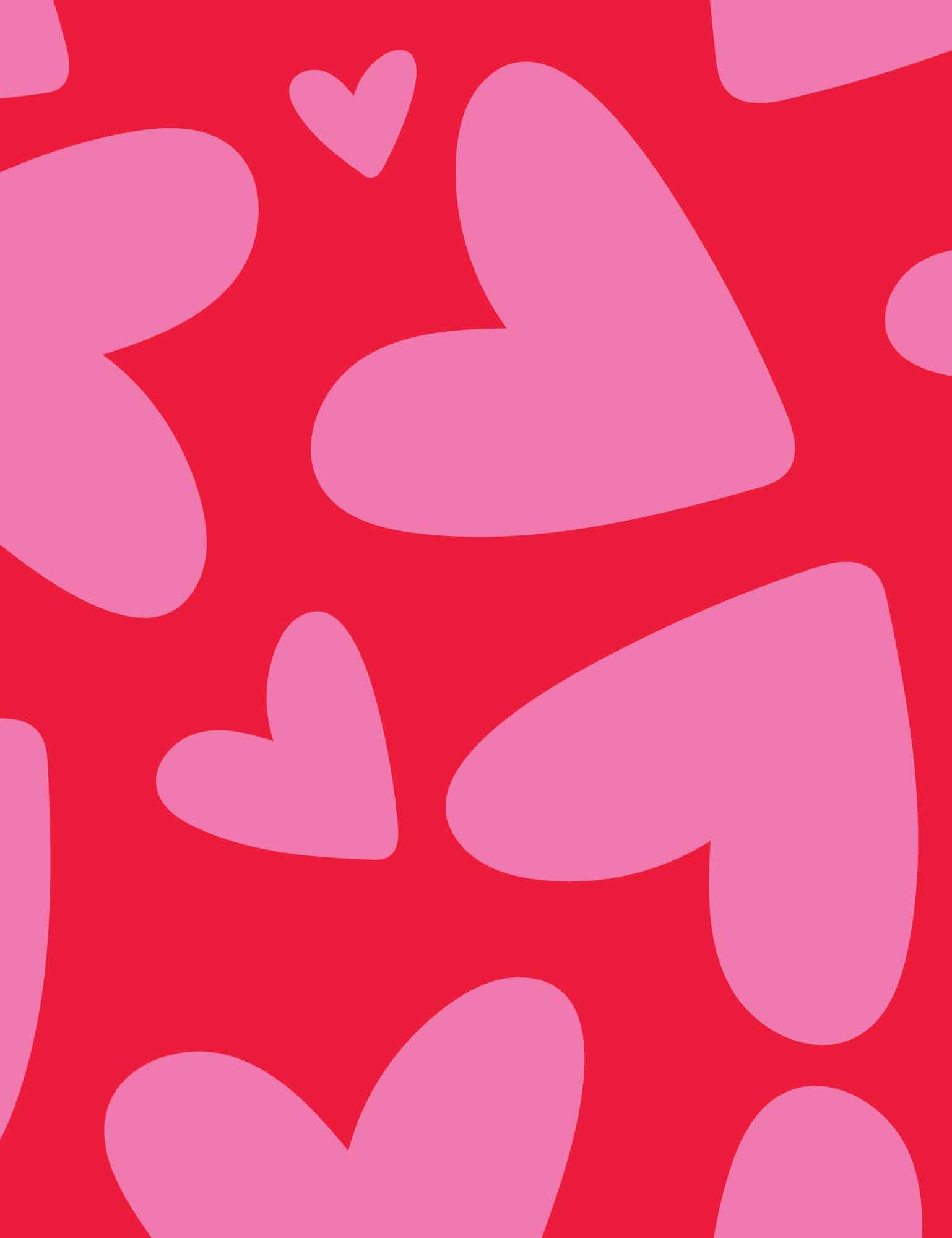 Bold Hearts Red | French Terry | 170cm breed