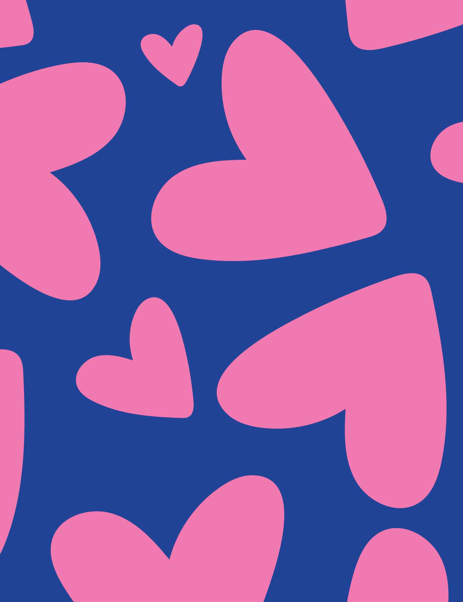 Bold Hearts - Blue | Tricot | 170cm breed