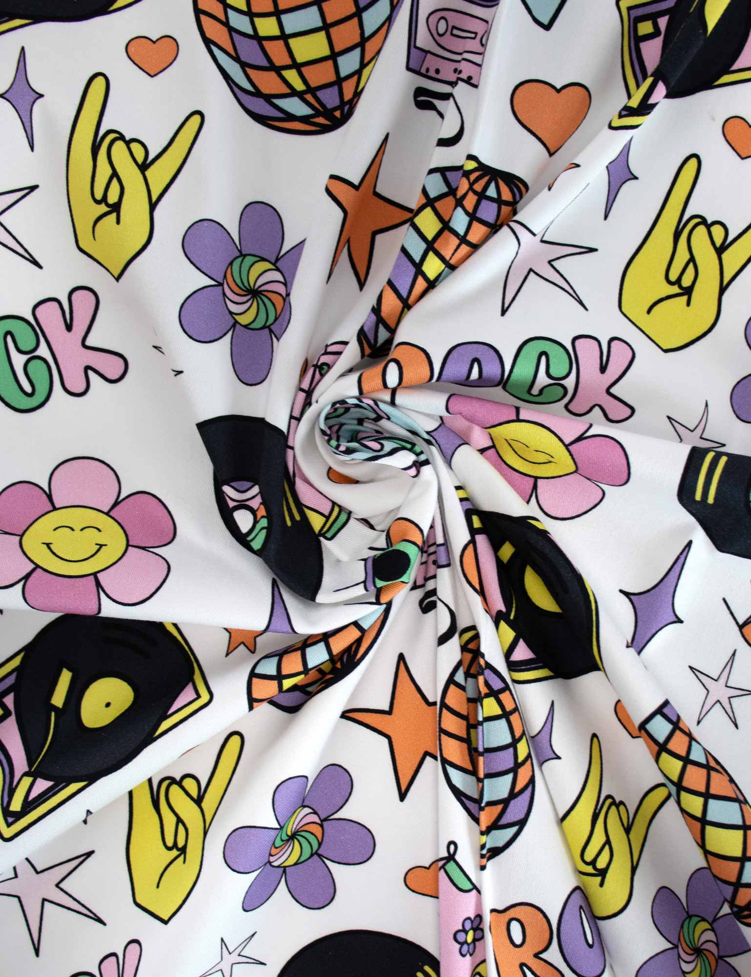 Boogie Vibes - Summer Lovin' | Katoen twill stretch