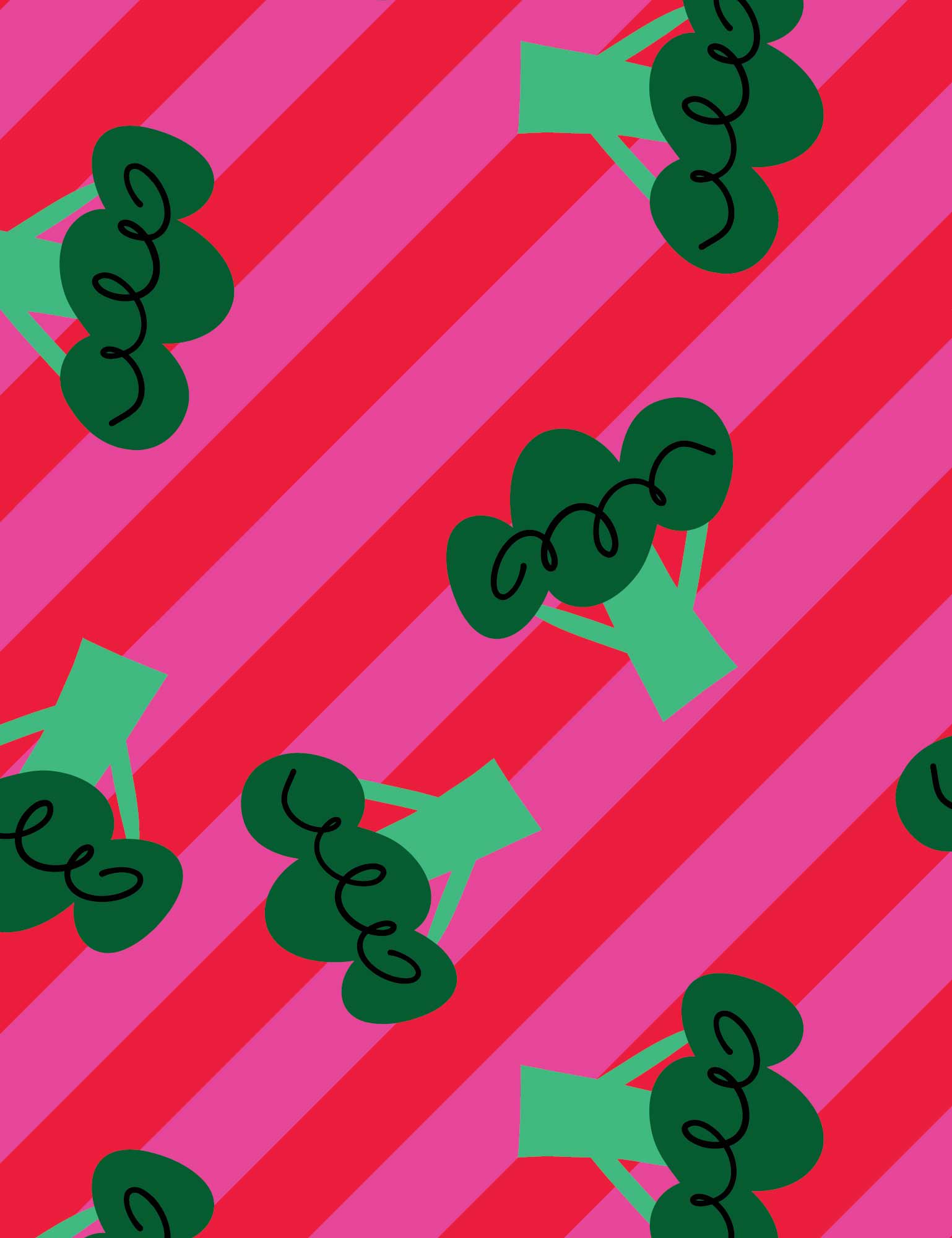 Broc 'n Roll Pink | French Terry | 170 cm breed