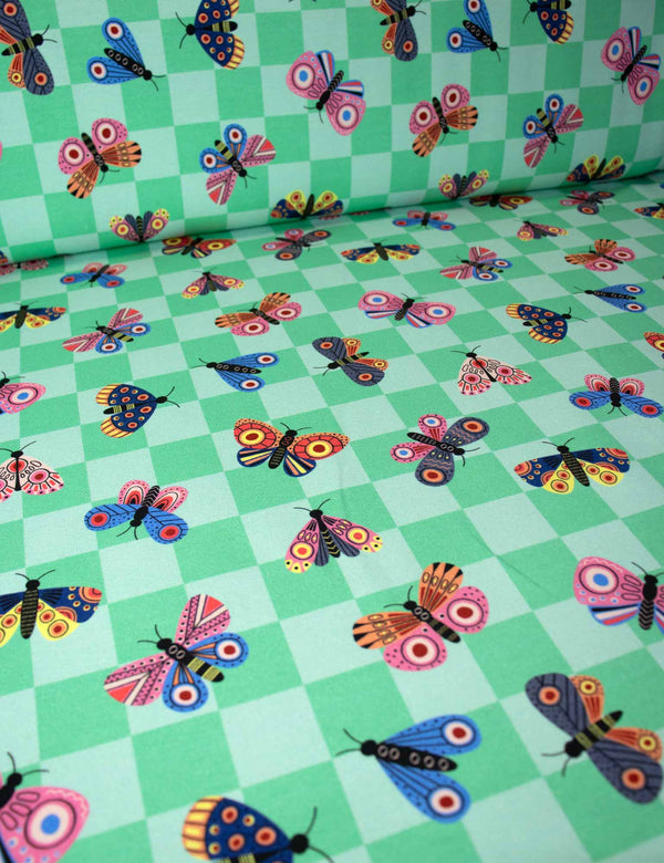 Butterfly Apple Pop Green | French Terry | 170 cm breed