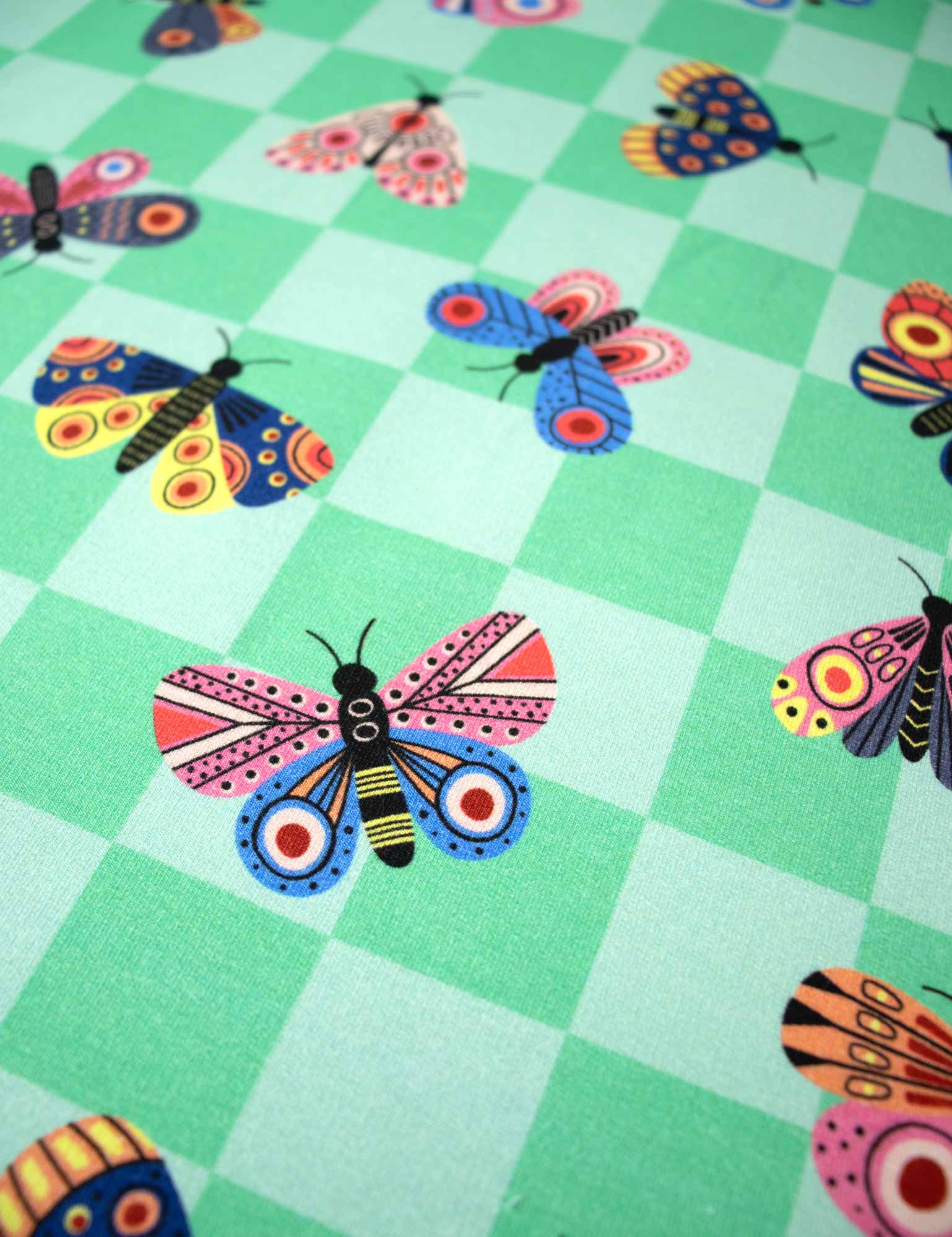 Butterfly Apple Pop Green | French Terry | 170 cm breed