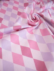 Candy Diamonds - Retro Joy | 170 cm breit | 100 % Baumwolle French Terry
