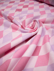 Candy Diamonds - Retro Joy | 170 cm breit | 100 % Baumwolle French Terry