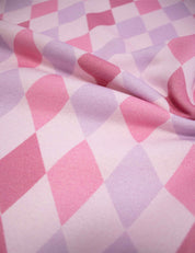 Candy Diamonds - Retro Joy | 170 cm breit | 100 % Baumwolle French Terry