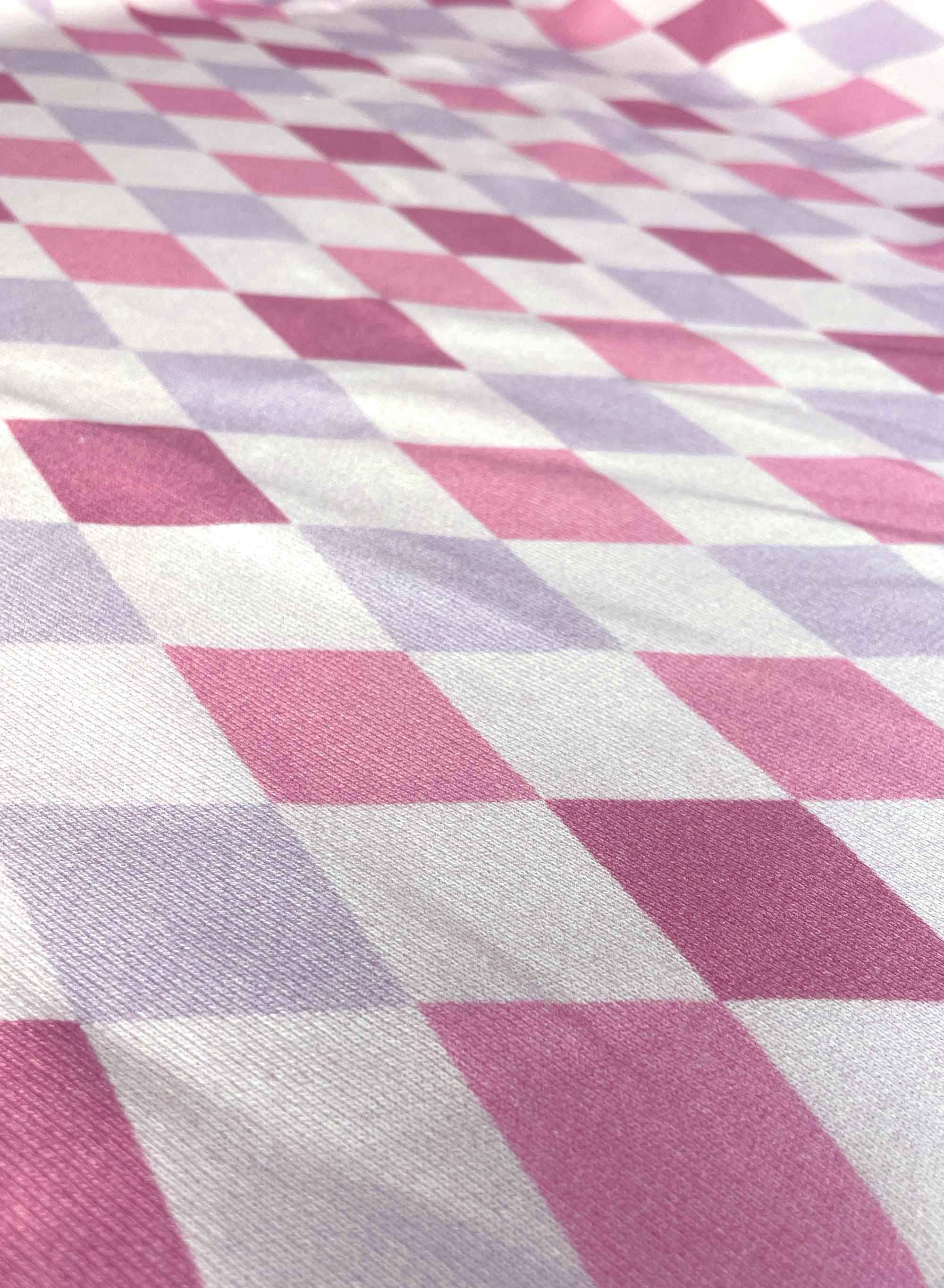 Candy Diamonds - Retro Joy | 170cm breed | 100% Katoen French Terry