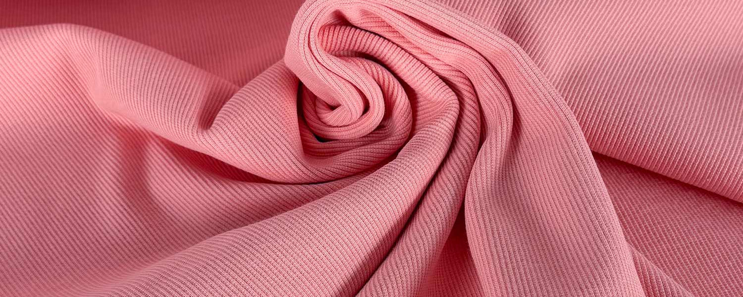 Clay Pink – 2x1 Rib Boordstof – 125 cm breed