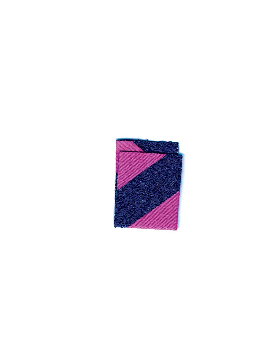 Color Pop - Roze & Blauw – Geweven naailabel