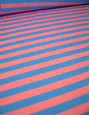 Coral Stripe | 100% Katoen Jersey | 170 cm breed