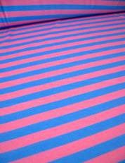 Coral Stripe | 100% Katoen Jersey | 170 cm breed