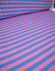 Coral Stripe | 100% Katoen Jersey | 170 cm breed