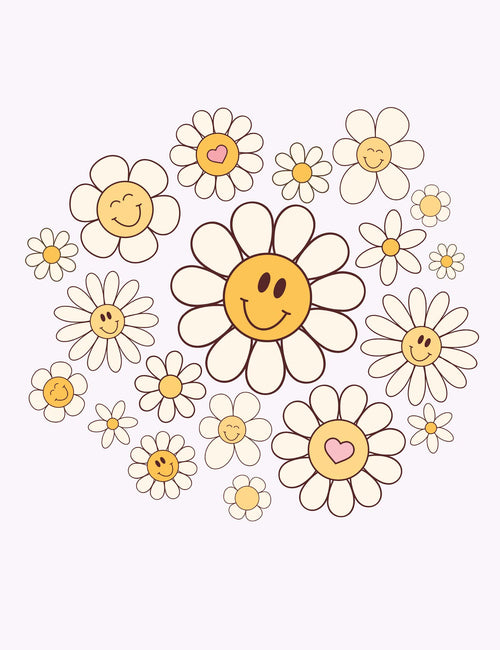 Daisy Days - Retro Crush | Strijktransfer
