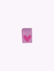 Double Heart Pink | Geweven naailabel