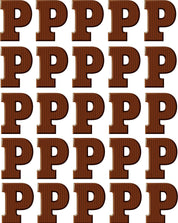Chocolade letters Piet - Fabric Frenzy