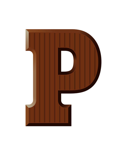 Chocolade letters Piet | All-over transfervel