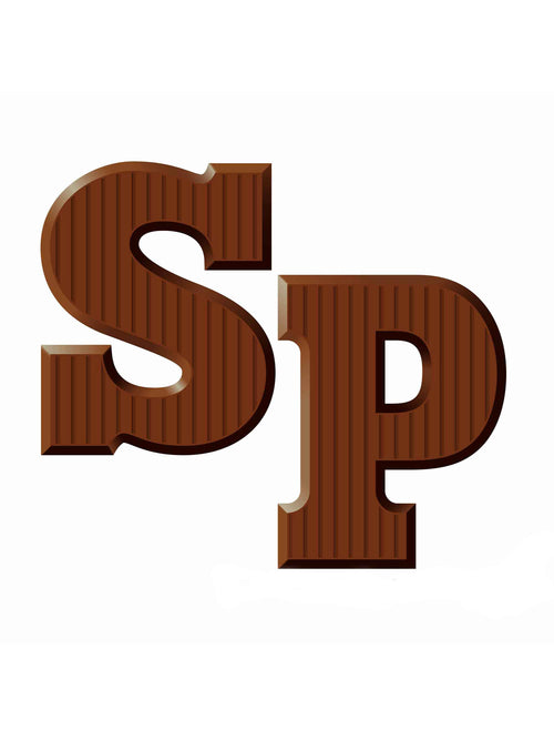 Chocolade letters Sint en Piet | All-over transfervel