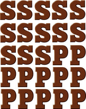 Chocolade letters Sint en Piet - Fabric Frenzy