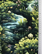 Feenwald Waldleuchten | French Terry | 170 cm breit