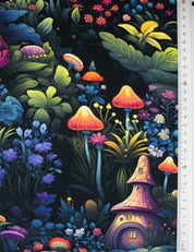 Fairy Forest Night Bloom | French Terry | 170 cm breit