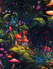 Fairy Forest Midnight Garden | French Terry | 170 cm breed