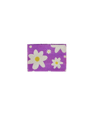 Flowers Lilac Geweven Label