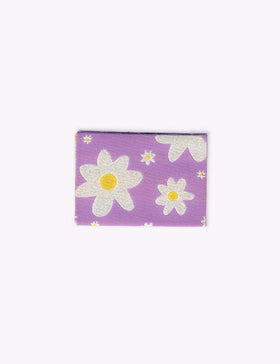 Flowers Lilac | Étiquette tissée à coudre