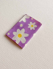 Flowers Lilac | Geweven naailabel