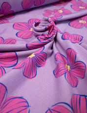 Funky Florals Lila | French Terry | 170cm breed