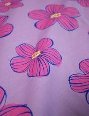 Funky Florals Lila | French Terry | 170cm breed