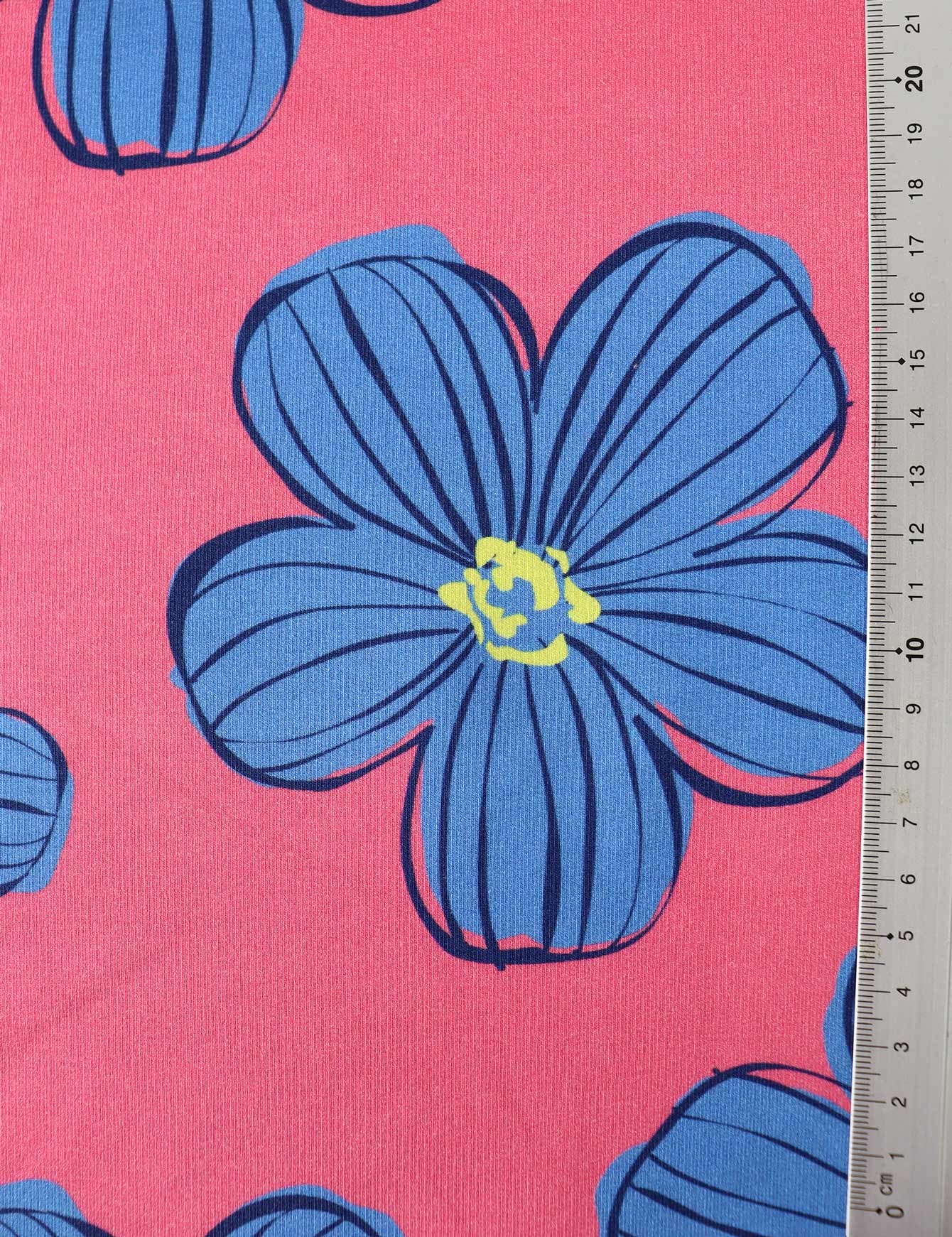 Funky Florals Coral Crush | French Terry | 170cm breed