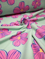 Funky Florals Mint | French Terry | 170cm breed