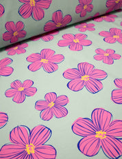 Funky Florals Mint | French Terry | 170cm breed