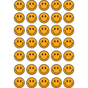 Gold Smiley - Bright Autumn - Fabric Frenzy