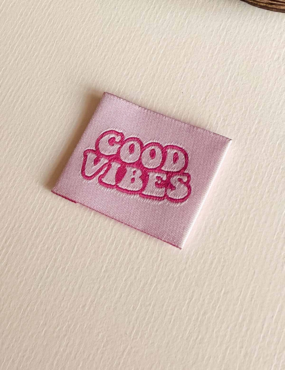 Good Vibes | Geweven naailabel