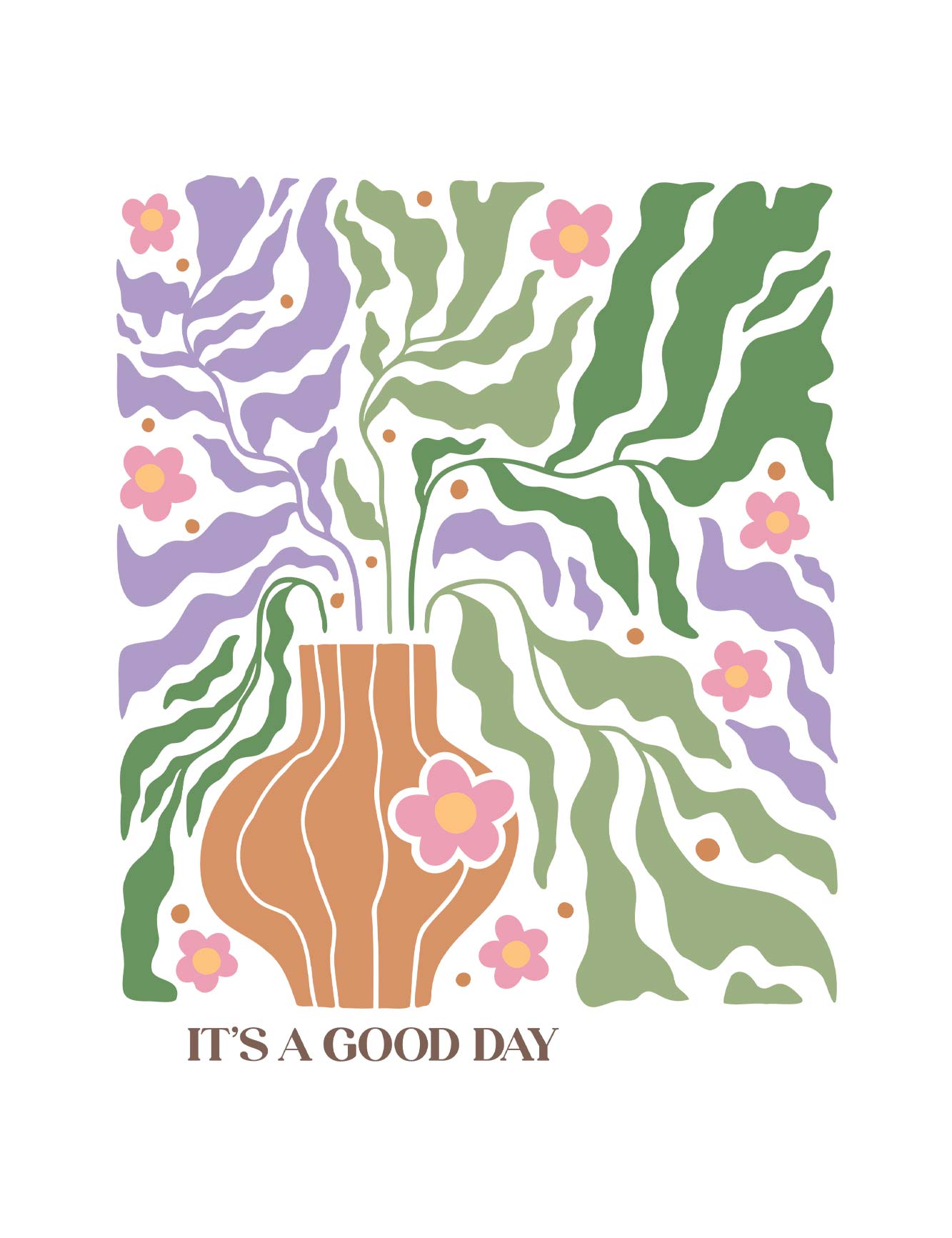 Good Day - Flower Kleding Transfers