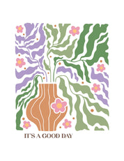 Good Day - Flower Kleding Transfers