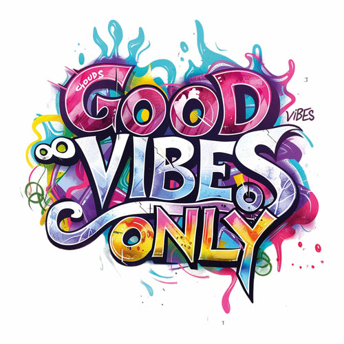 Good Vibes 1 - Graffiti | Strijktransfer