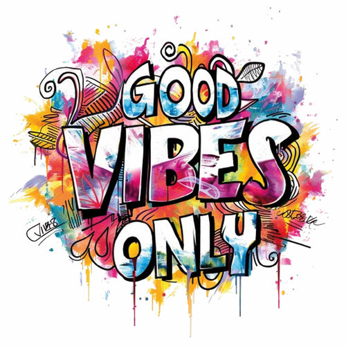 Good Vibes 2 - Graffiti | Strijktransfer