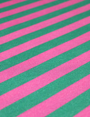 Green Stripe | 100% Katoen Jersey | 170 cm breed