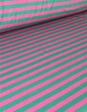 Green Stripe | 100% Katoen Jersey | 170 cm breed