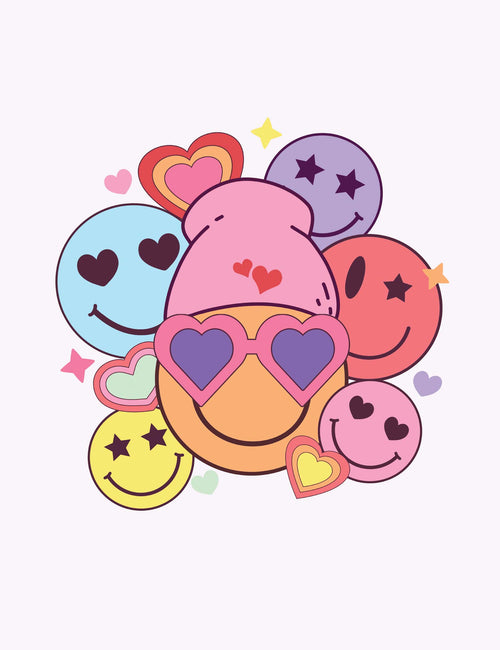 Happy Club - Retro Crush | Strijktransfer