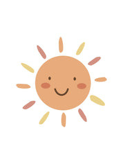 Happy Sun - Boho Rainbow - Kleding Transfer